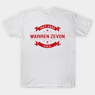 ND Warren Zevon USA 1947 2003 Music D80 T-Shirt